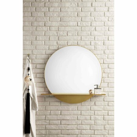 James Martin Vanities Platform 36in Mirror, Radiant Gold 909-M36-RG